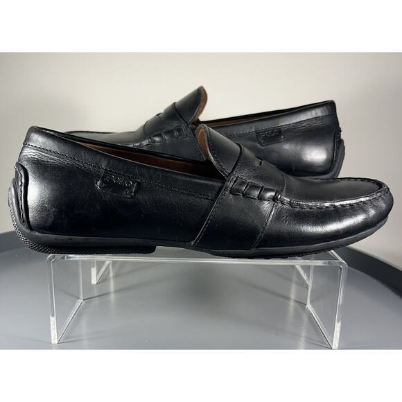 Men\'s Polo RL Black Leather Reynold Casual Driving Shoe Sz 8D Made in India main image 8